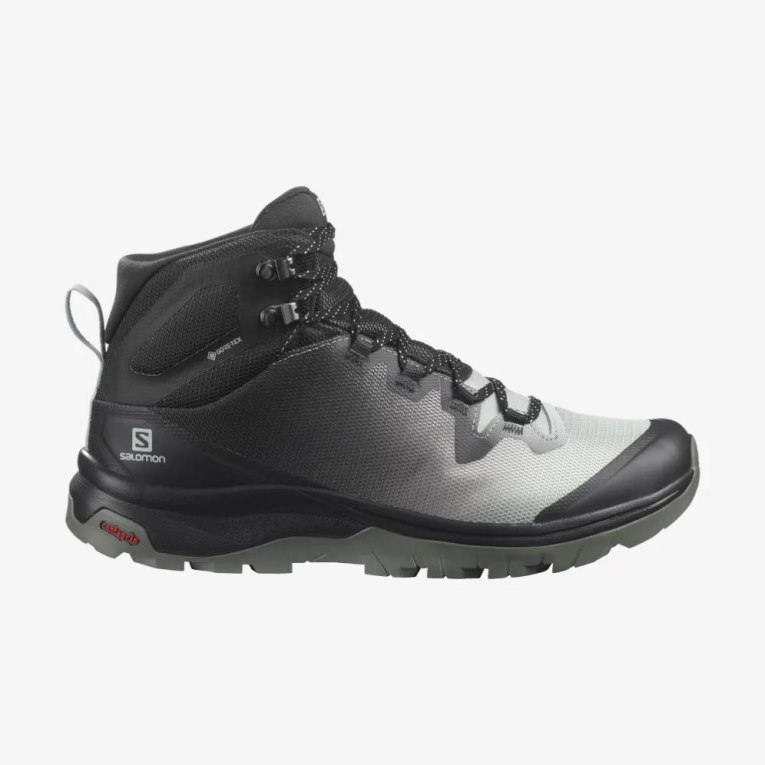 Black / Grey Salomon Vaya Mid GTX Women\'s Hiking Boots | PH 36578I